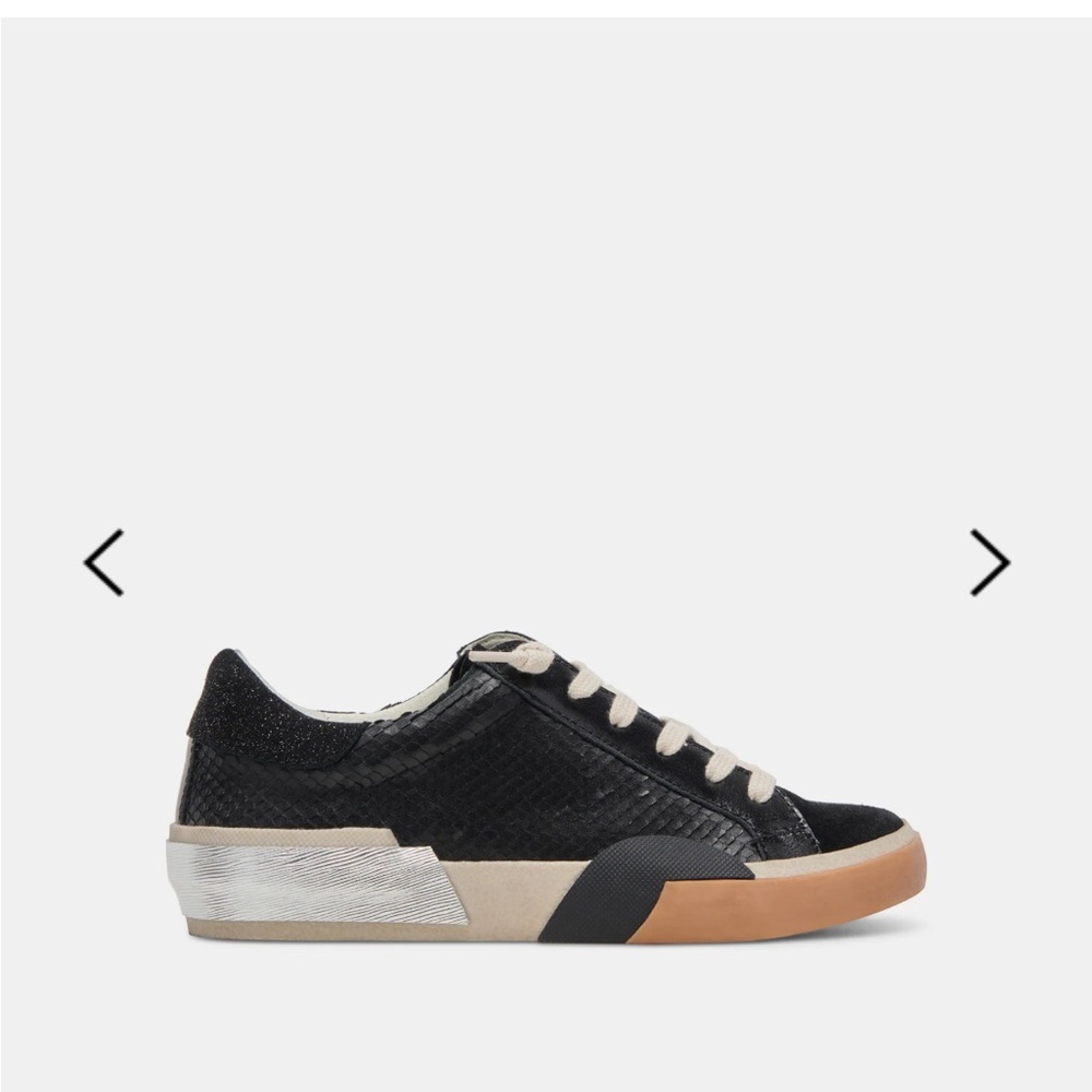 Chic Black and Silver Women's Sneakers